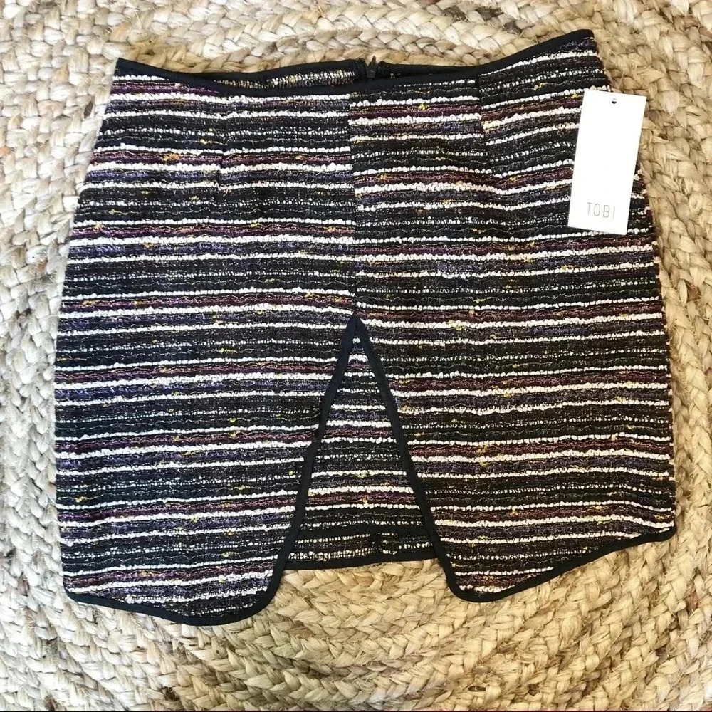 Tobi Striped Skirt‎ Medium NWT